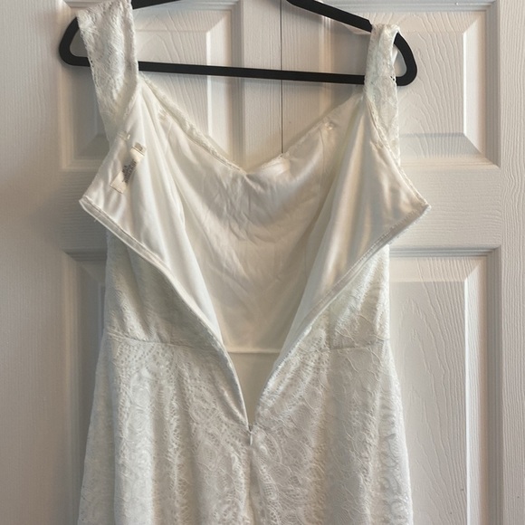 HR Homrain elegant lace dress high‎ low hem size L - Picture 7 of 8